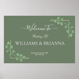 Den moderna minimalistiska Grönten Geometric Bröll Poster