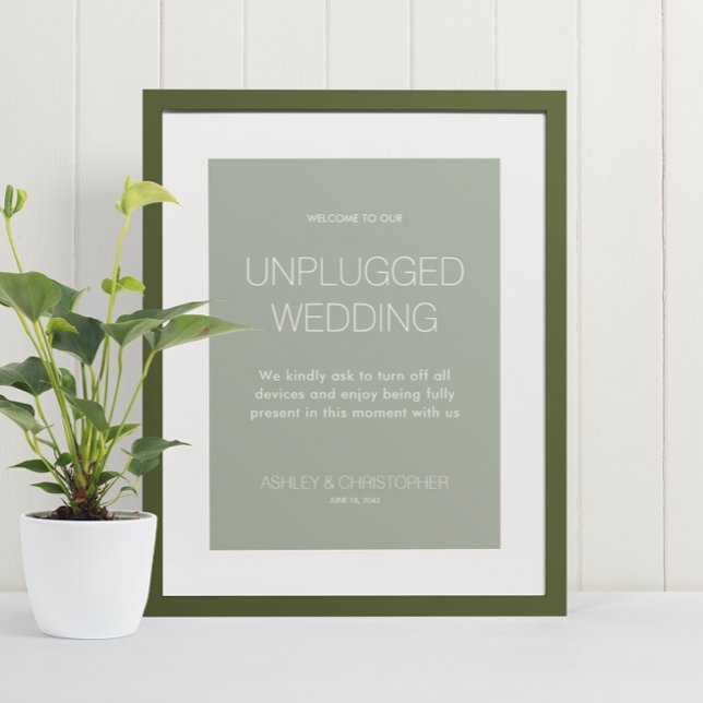 Den moderna minimalistiska händelsen Bröllop utan  Poster (Skapare uppladdad)