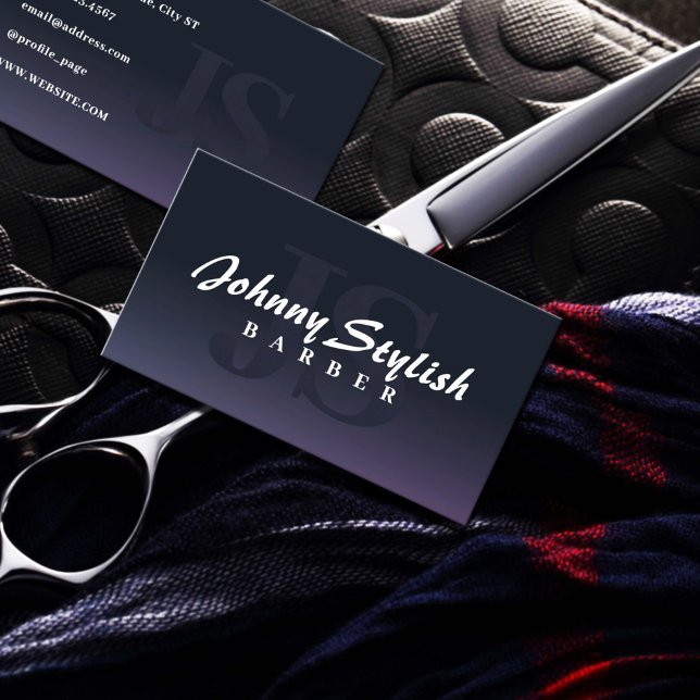 Den moderna minimalistiska jätten initialer visitkort (Skapare uppladdad)