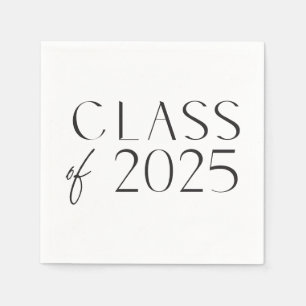 Den moderna minimalistiska klassen 2025 Napkins Pappersservett