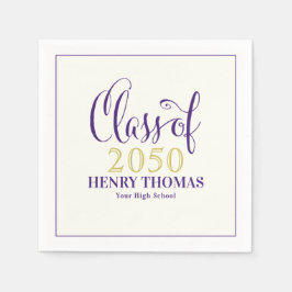 Den moderna minimalistiska Lilan i studenten Pappersservett