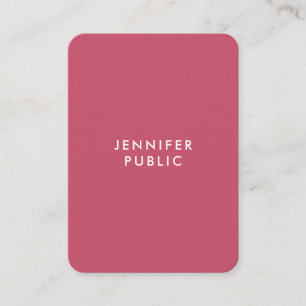 Den moderna minimalistiska mallens Trend Färg Chic Visitkort