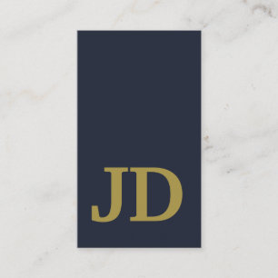 Den moderna minimalistiska marinblått och Guld-Pro Visitkort