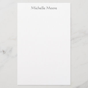 Den moderna, minimalistiska Namn-Personligen Brevpapper