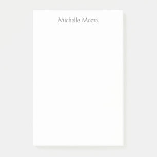 Den moderna, minimalistiska Namn-Personligen Post-it Block
