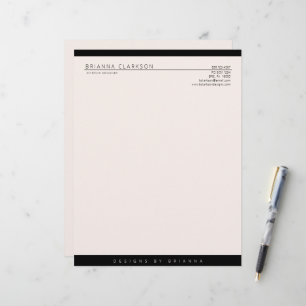 Den moderna minimalistiska Neutralten Färg med sva Brevhuvud