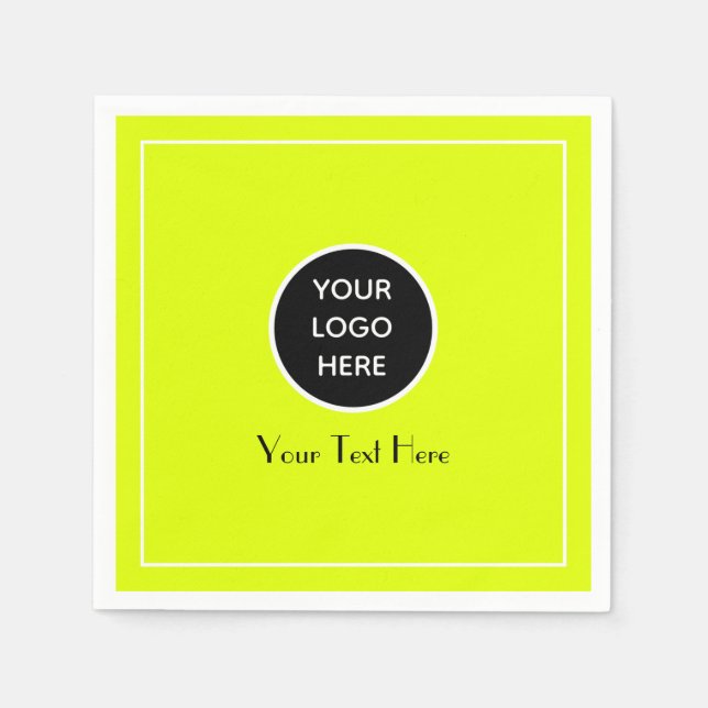 Den moderna minimalistiska nya Gulten Business log Pappersservett (Framsidan)