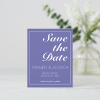 Den moderna minimalistiska periwinkle & White spar