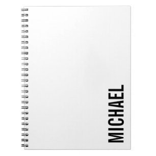 Den moderna minimalistiska Personligen Namn Anteckningsbok