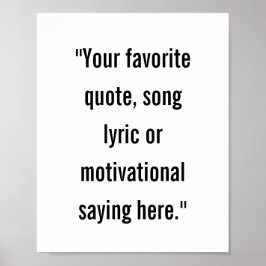 Den moderna minimalistiska Personligen Poster offe