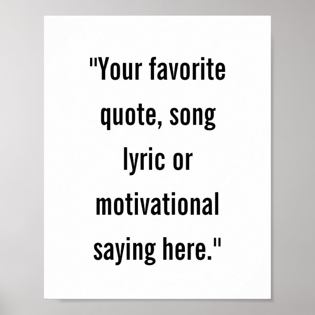 Den moderna minimalistiska Personligen Poster offe (Framsidan)