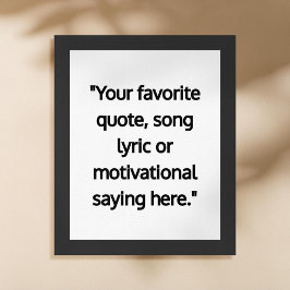 Den moderna minimalistiska Personligen Poster offe