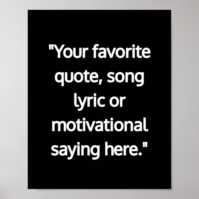 Den moderna minimalistiska Personligen Poster offe (Framsidan)