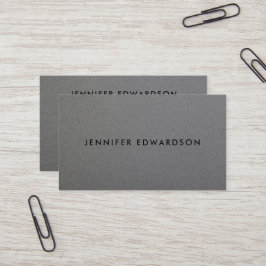Den moderna minimalistiska professionellen grått m visitkort