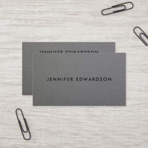 Den moderna minimalistiska professionellen grått m visitkort