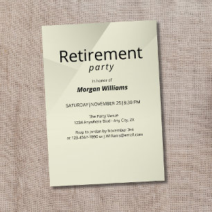 Den moderna minimalistiska Professionellen Pension Inbjudningar