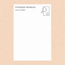 Den moderna minimalistiska Professionellen Personl