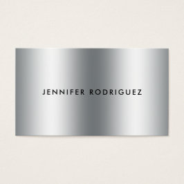 Den moderna minimalistiska professionellen silver  visitkort