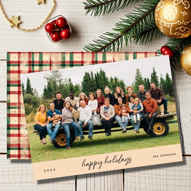 Den moderna, minimalistiska skribentjulen julkort (Skapare uppladdad)