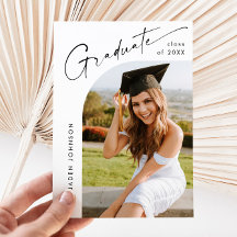 Den moderna minimalistiska Studentfesten Grad PHOT