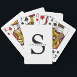 Den moderna minimalistiska svarta Personligen Namn Casinokort<br><div class="desc">Den moderna minimalistiska svarta Personligen Namn</div>
