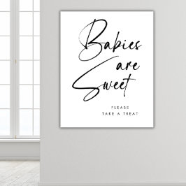 Den moderna minimalistiska svarta Spädbarnen är sö Poster