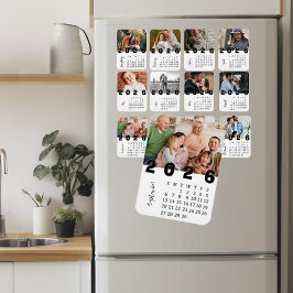 Den moderna minimalistiska tidsplanen för septembe magnet