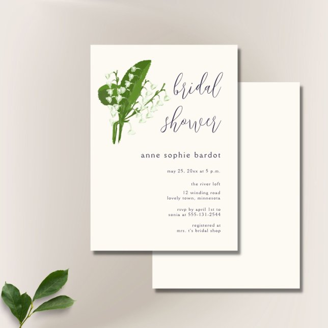 Den moderna minimalistiska typografin Lily av Vall Inbjudningar (Skapare uppladdad)