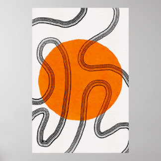 Den moderna minimalistiska unika Abstrakten Poster