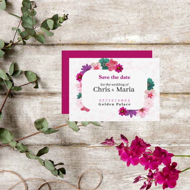 Den moderna moderna moderna moderna rosan romantik spara datumet (Skapare uppladdad)