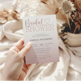 Den moderna Möhippan Ro Guld Calligraphy Inbjudningar