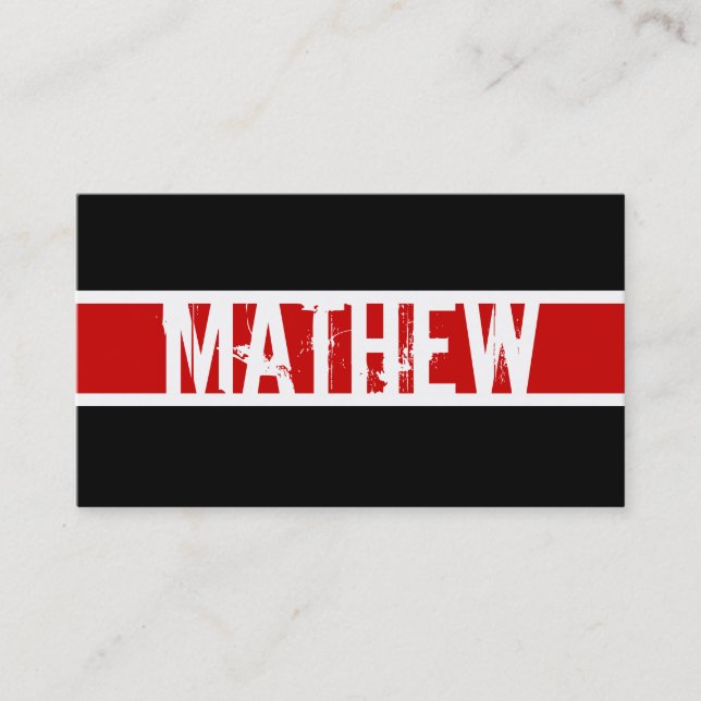 Den moderna monogramen profilerar kortet visitkort (Framsida)