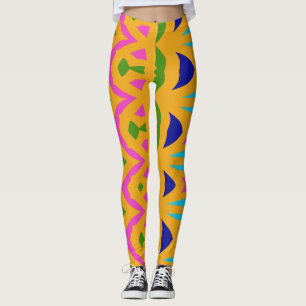 Den moderna multifärgadens abstrakt "Ratti_Kreativ Leggings