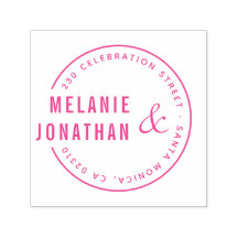 Den moderna Namn-rundan Bröllop Returadress