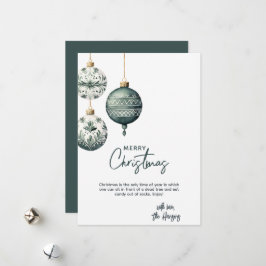 Den moderna nordiska prydnadsjulen Stil Julkort