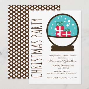 Den moderna nutida Julfesten vid jul Inbjudningar