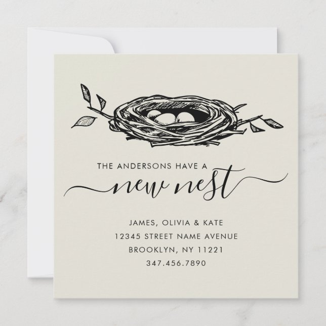 Den moderna nya bytet av bostad i Adress Flytta Meddelande (Framsida)