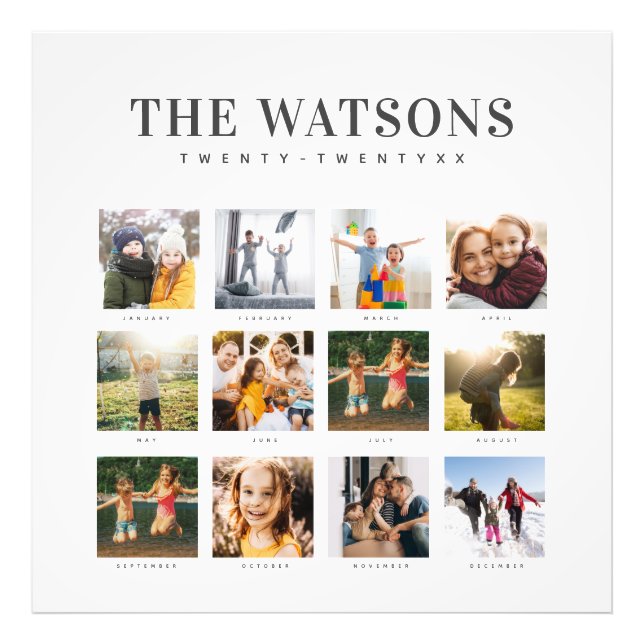 Den moderna nyckelkalendern för familjeskydd fototryck (Framsidan)