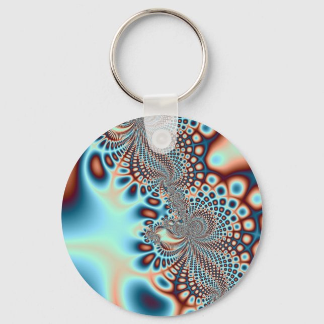 Den moderna nyckelkedjan Spiral Nyckelring (Framsida)