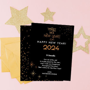 Den moderna och Elegant Guld Glitter-Låt oss popup Julkort