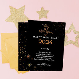 Den moderna och Elegant Guld Glitter-Låt oss popup Julkort