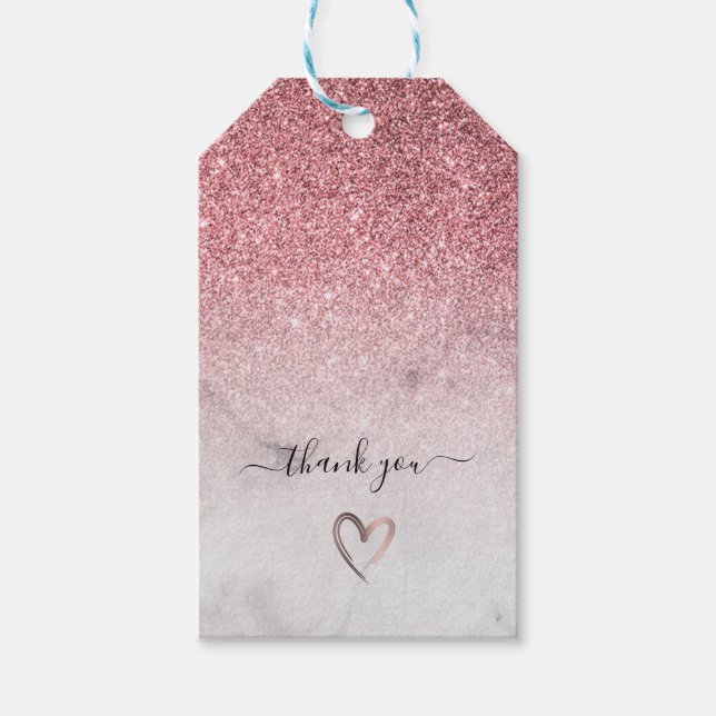 Den moderna och elegant marmor i guld glitter presentetikett (Framsidan)