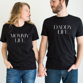 Den moderna och klassiska typografin pappa Life Ma T Shirt