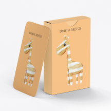 Den moderna Orangen Giraffe med Namn