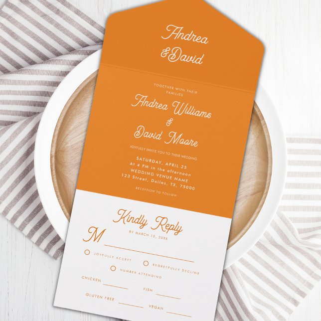 Den moderna Orangen Retro Font Bright - minimalist (Skapare uppladdad)