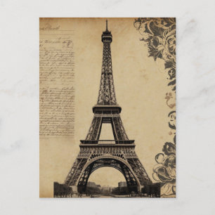 Den moderna parisiska Eiffel Torn Paris-Franskens  Vykort