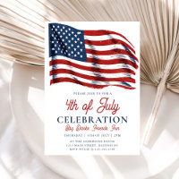Den moderna patriotiska amerikanska Flagga 4 juli 