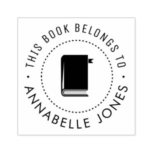 den moderna personligen bibliotek frimärke stämpel