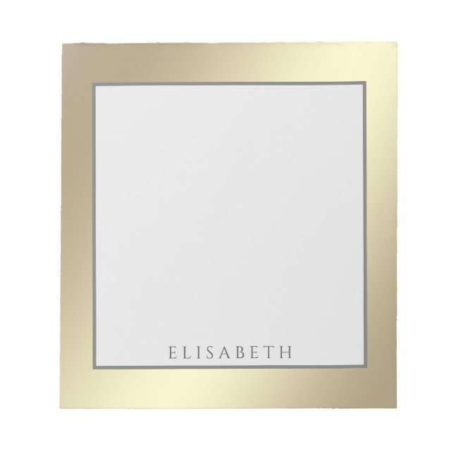 Den moderna personligen guld lyx anteckningsblock (Framsida)