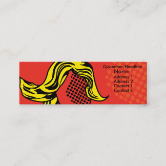 Den moderna popet profilerar kortet mini visitkort